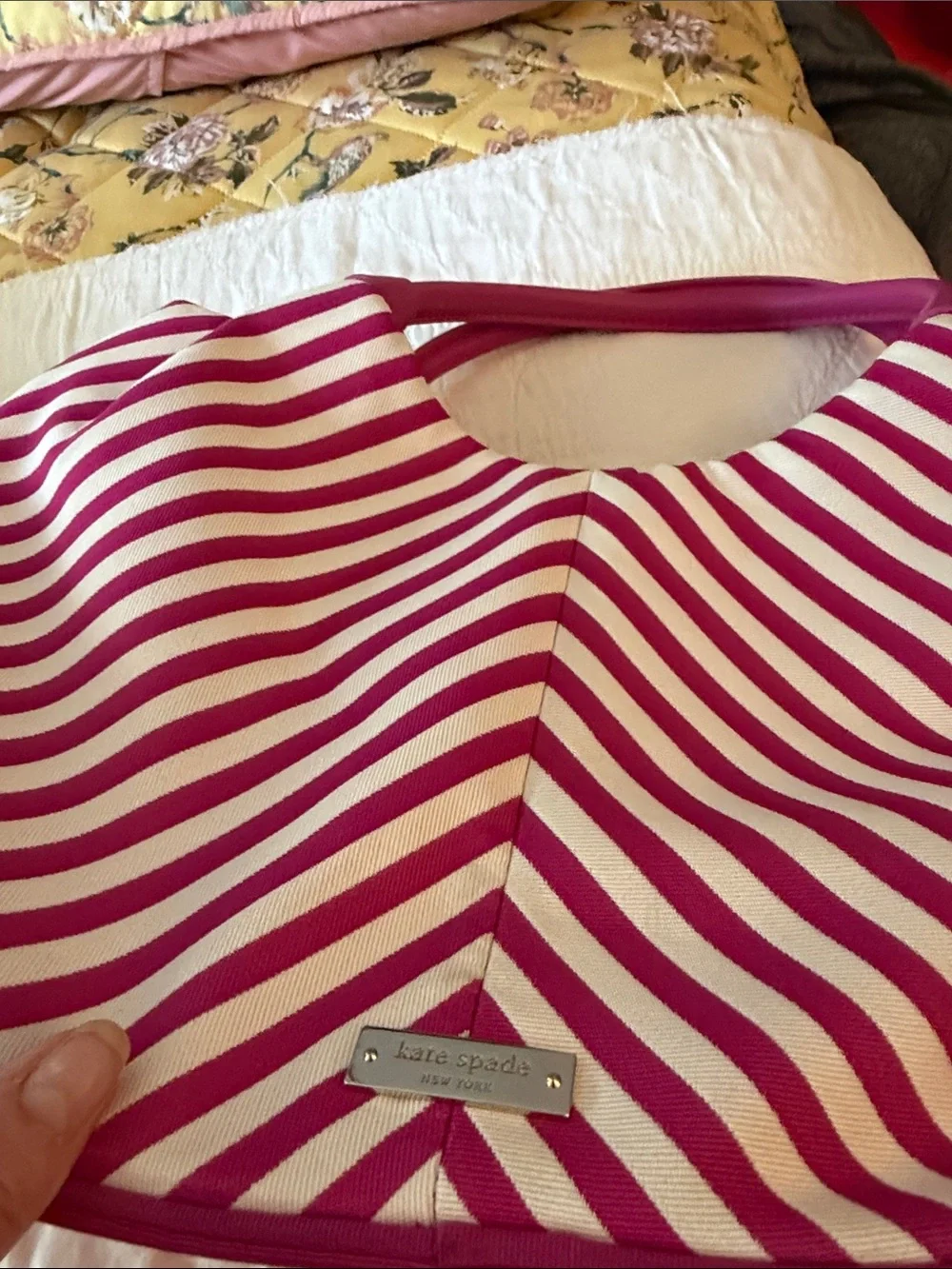 kate spade striped tote